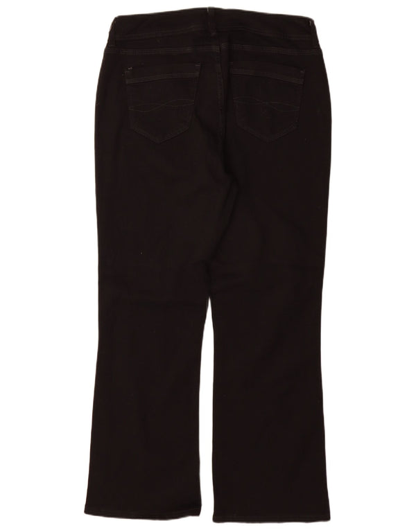 Lee Womens Slender Bootcut Jeans US 16 2XL W34 L30 Black Cotton