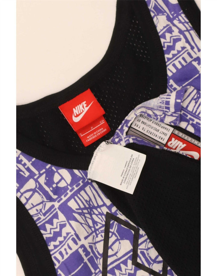 Nike Mens Graphic Vest Top Small Multicoloured Geometric Cotton