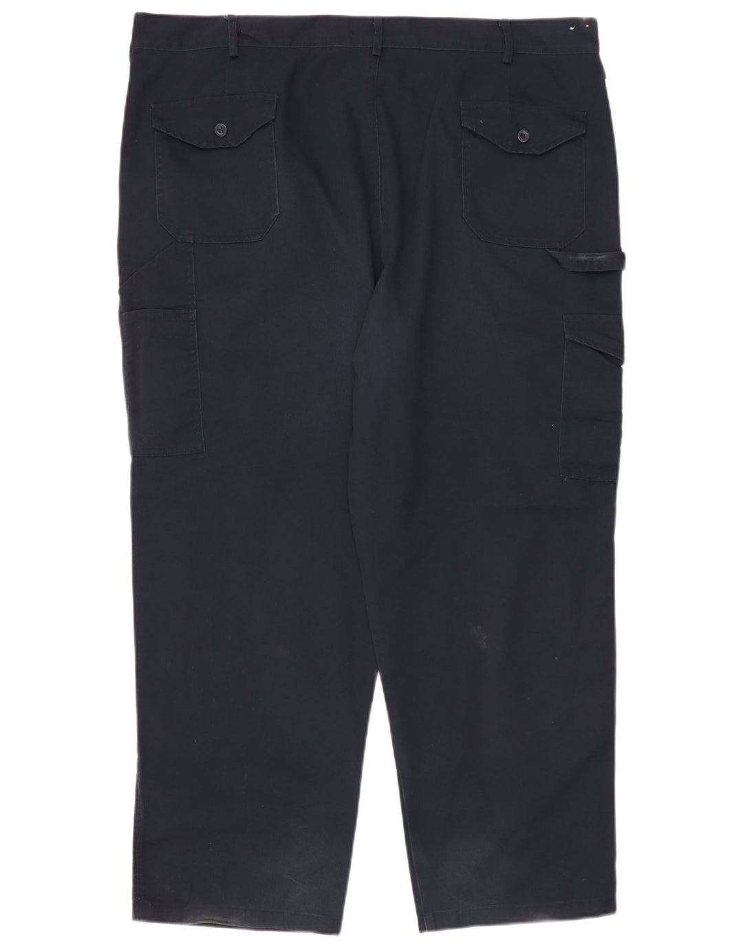 Dickies Mens Straight Cargo Trousers W44 L28 Navy Blue Polyester
