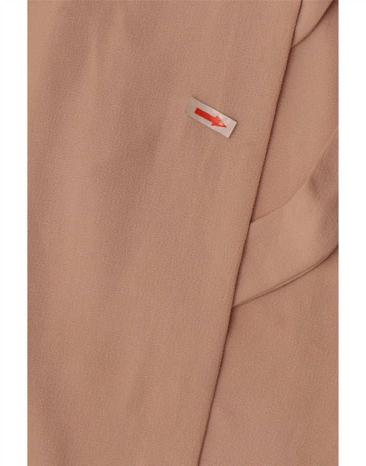 Topshop Womens Batwing Wrap Dress UK 6 XS Beige Polyester