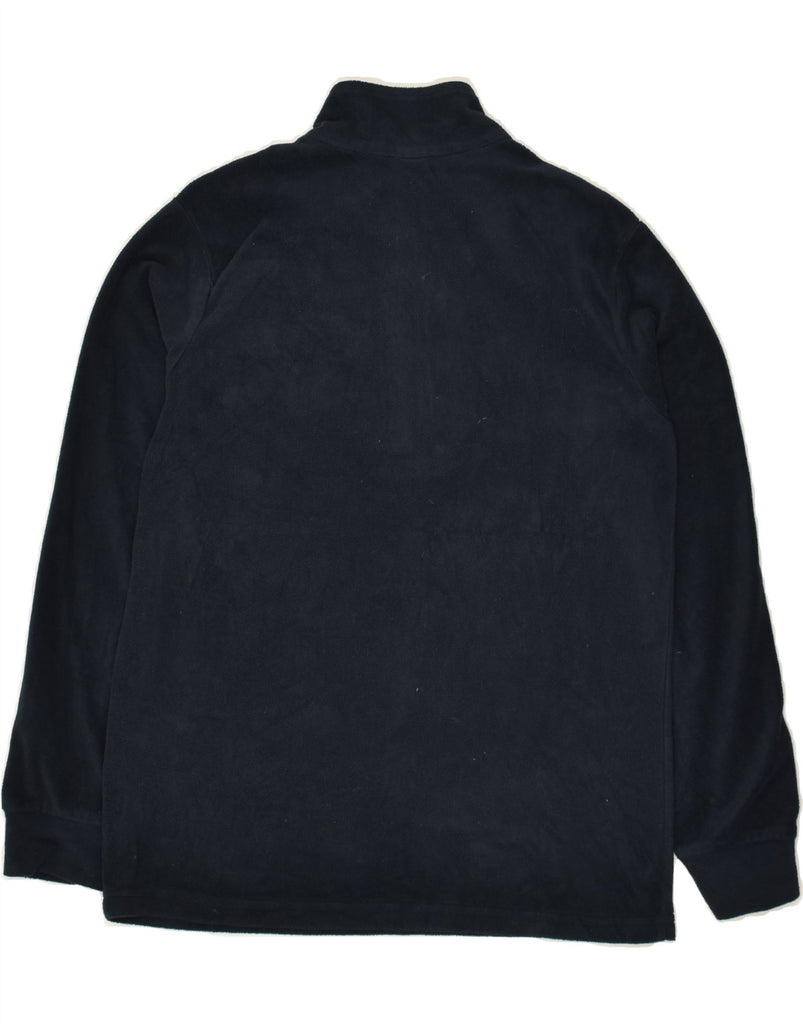 BRUGI Boys Zip Neck Fleece Jumper 11-12 Years Navy Blue Polyester Vintage Brugi and Second-Hand Brugi from Messina Hembry 