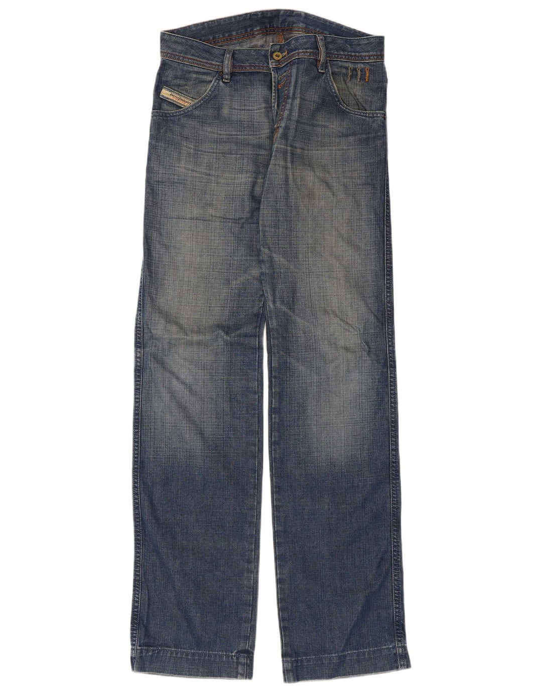 Diesel Mens Straight Jeans W29 L35 Blue Cotton