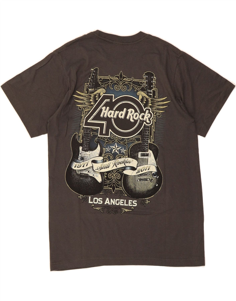 HARD ROCK CAFE Mens Los Angeles Graphic T-Shirt Top Medium Grey Cotton Vintage Hard Rock Cafe and Second-Hand Hard Rock Cafe from Messina Hembry 