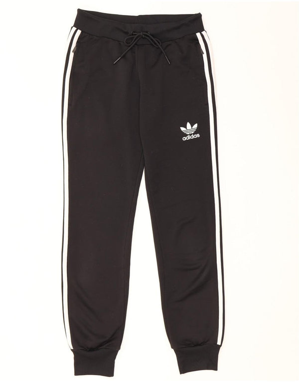 Adidas Womens Tracksuit Trousers Joggers UK 8 Small  Black Polyester