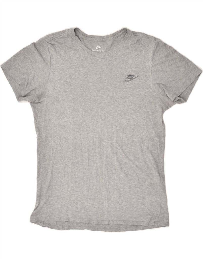 NIKE Mens T-Shirt Top Medium Grey Cotton | Vintage Nike | Thrift | Second-Hand Nike | Used Clothing | Messina Hembry 