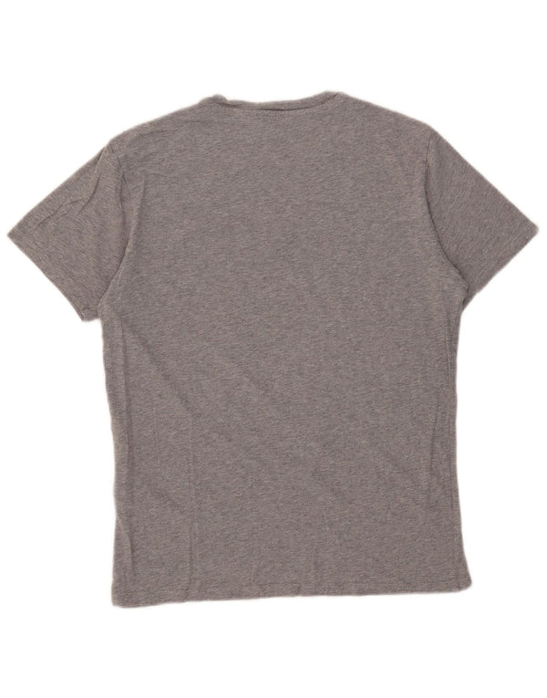 Levi's Womens Graphic T-Shirt Top UK 10 Small Grey Flecked Cotton