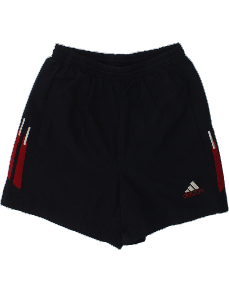 ADIDAS Boys Sport Shorts 13-14 Years Navy Blue Polyester | Vintage Adidas | Thrift | Second-Hand Adidas | Used Clothing | Messina Hembry 