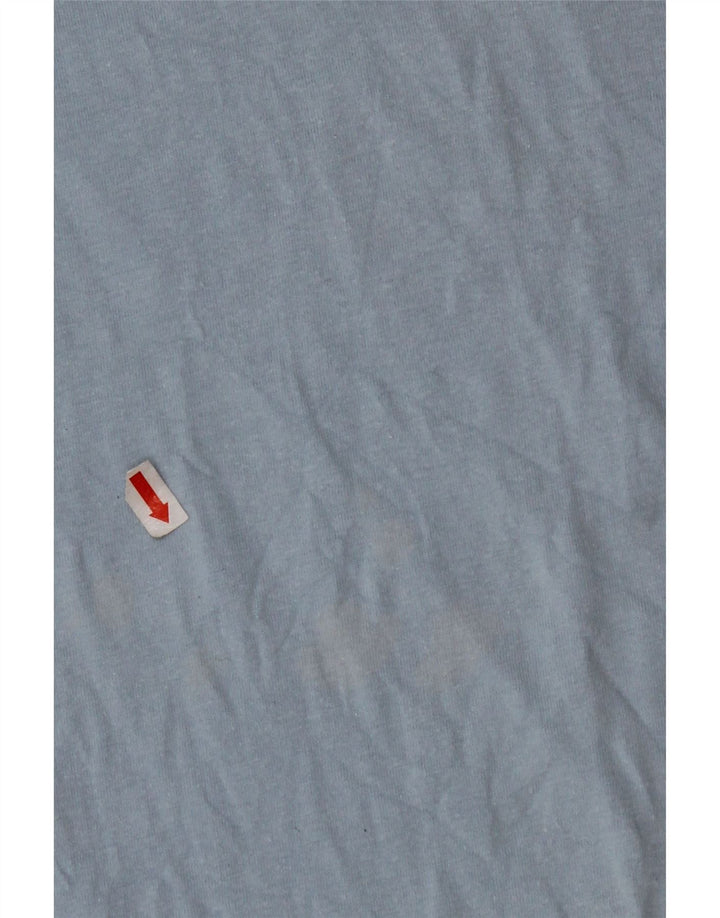 TIMBERLAND Mens Graphic T-Shirt Top Medium Blue Cotton