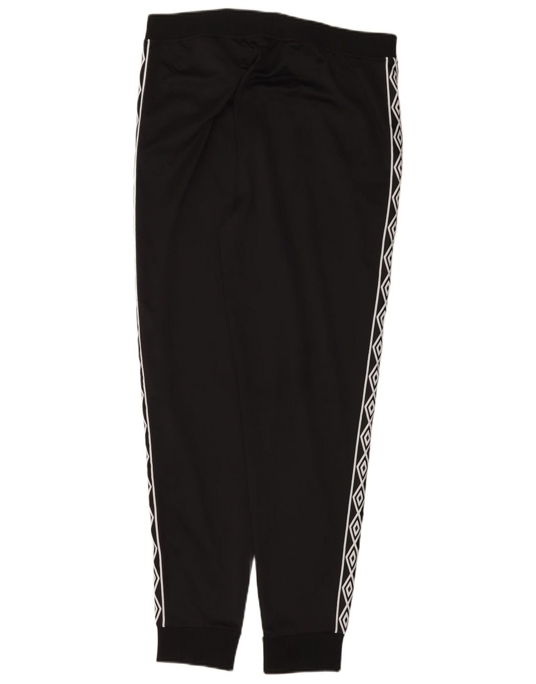 UMBRO Mens Graphic Tracksuit Trousers Joggers Large Black Polyester