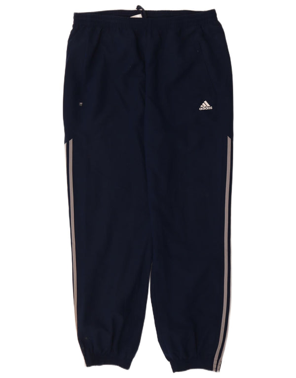 ADIDAS Mens Tracksuit Trousers Joggers 2XL  Navy Blue Polyester
