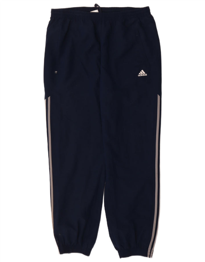 ADIDAS Mens Tracksuit Trousers Joggers 2XL  Navy Blue Polyester