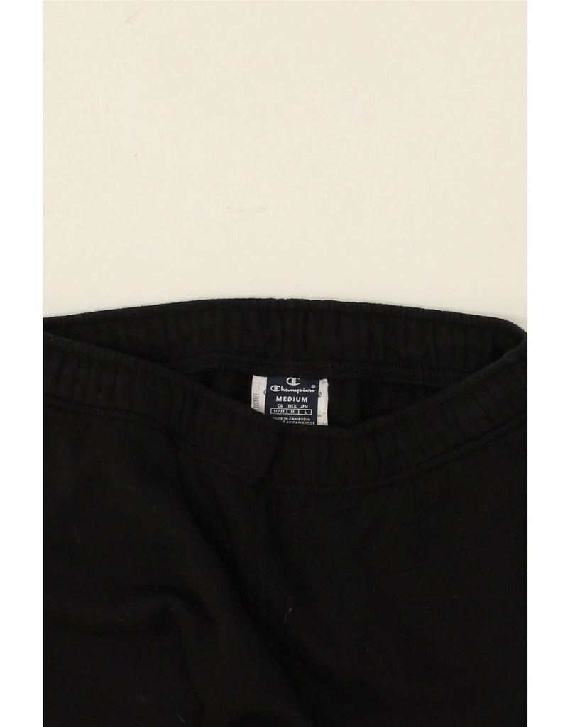 CHAMPION Womens Tracksuit Trousers Joggers UK 14 Medium Black Cotton Vintage Champion and Second-Hand Champion from Messina Hembry 