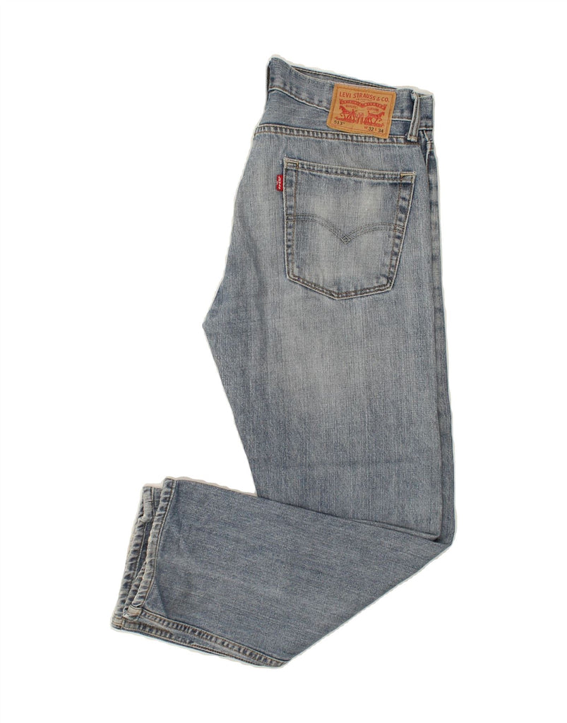 LEVI'S Mens 513 Straight Jeans W32 L28 Blue | Vintage Levi's | Thrift | Second-Hand Levi's | Used Clothing | Messina Hembry 