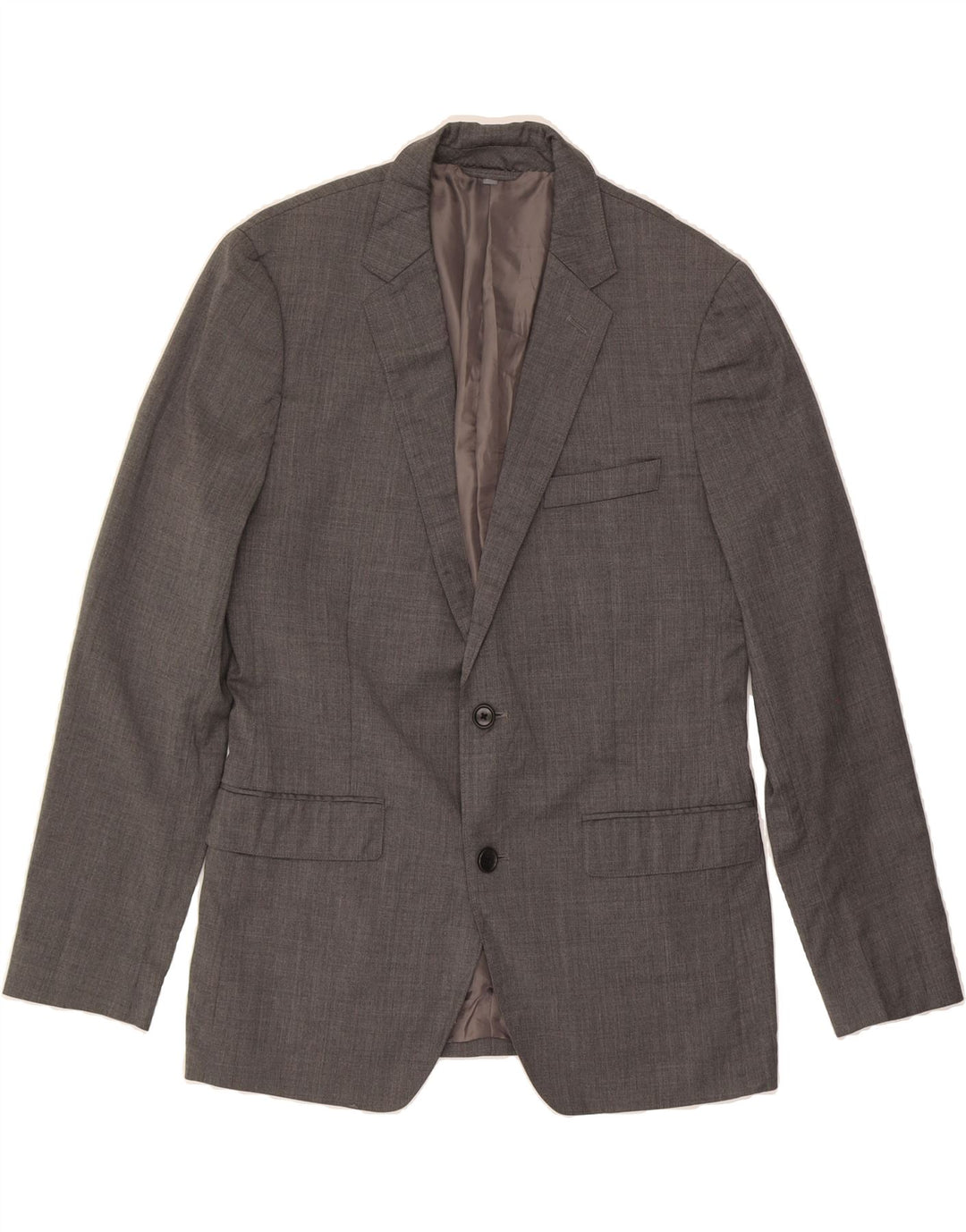 BONOBOS Mens 2 Button Blazer Jacket UK 40 Large Grey Wool Vintage BONOBOS and Second-Hand BONOBOS from Messina Hembry 