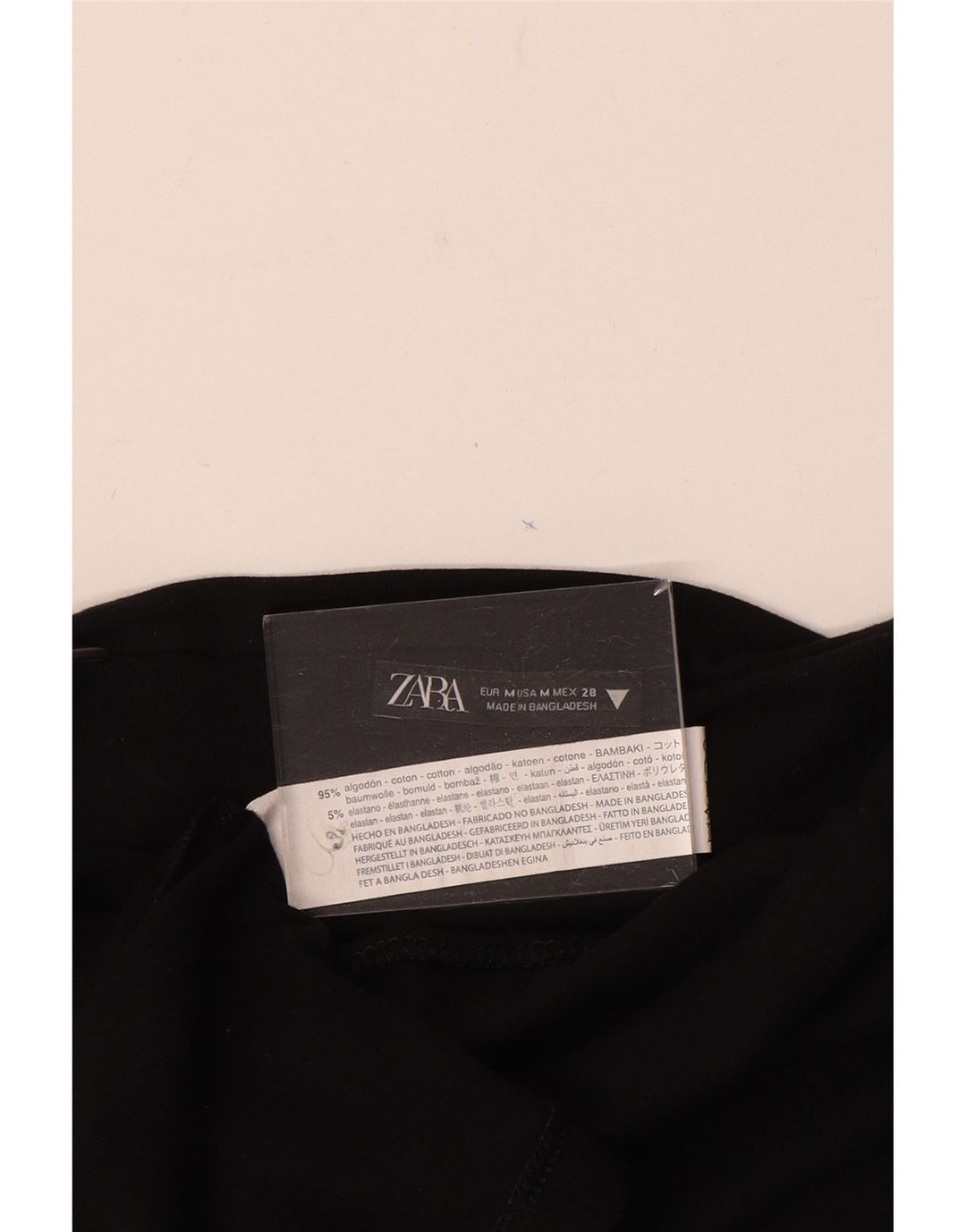 Zara Womens Slip Dress UK 12 Medium Black Cotton