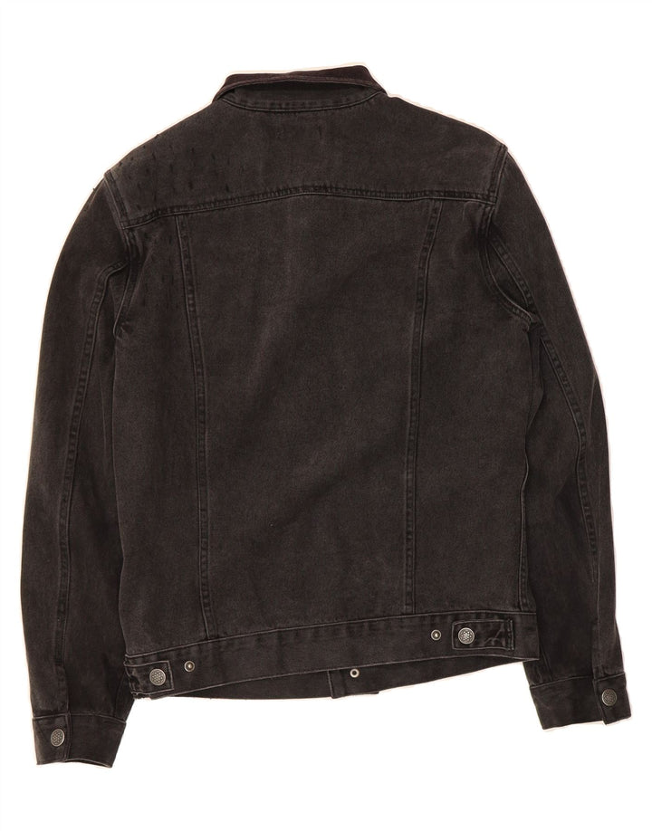 ALL SAINTS Mens Denim Jacket UK 38 Medium Grey Cotton Vintage All Saints and Second-Hand All Saints from Messina Hembry 