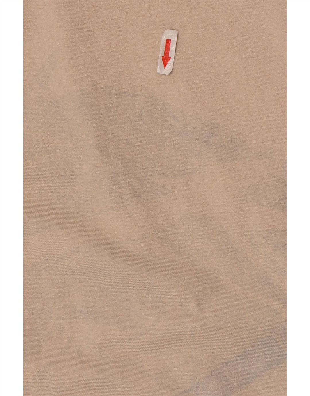 Zara Mens T-Shirt Top Large Beige Cotton