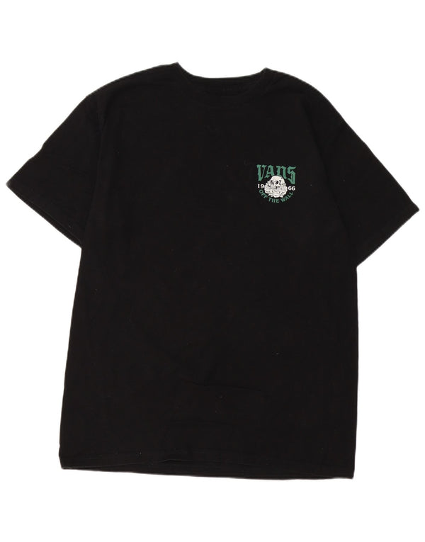 VANS Mens Classic Fit Graphic T-Shirt Top Medium Black Cotton