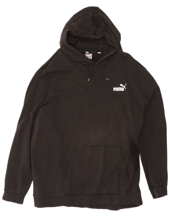 Puma Mens Hoodie Jumper 4XL Black Cotton
