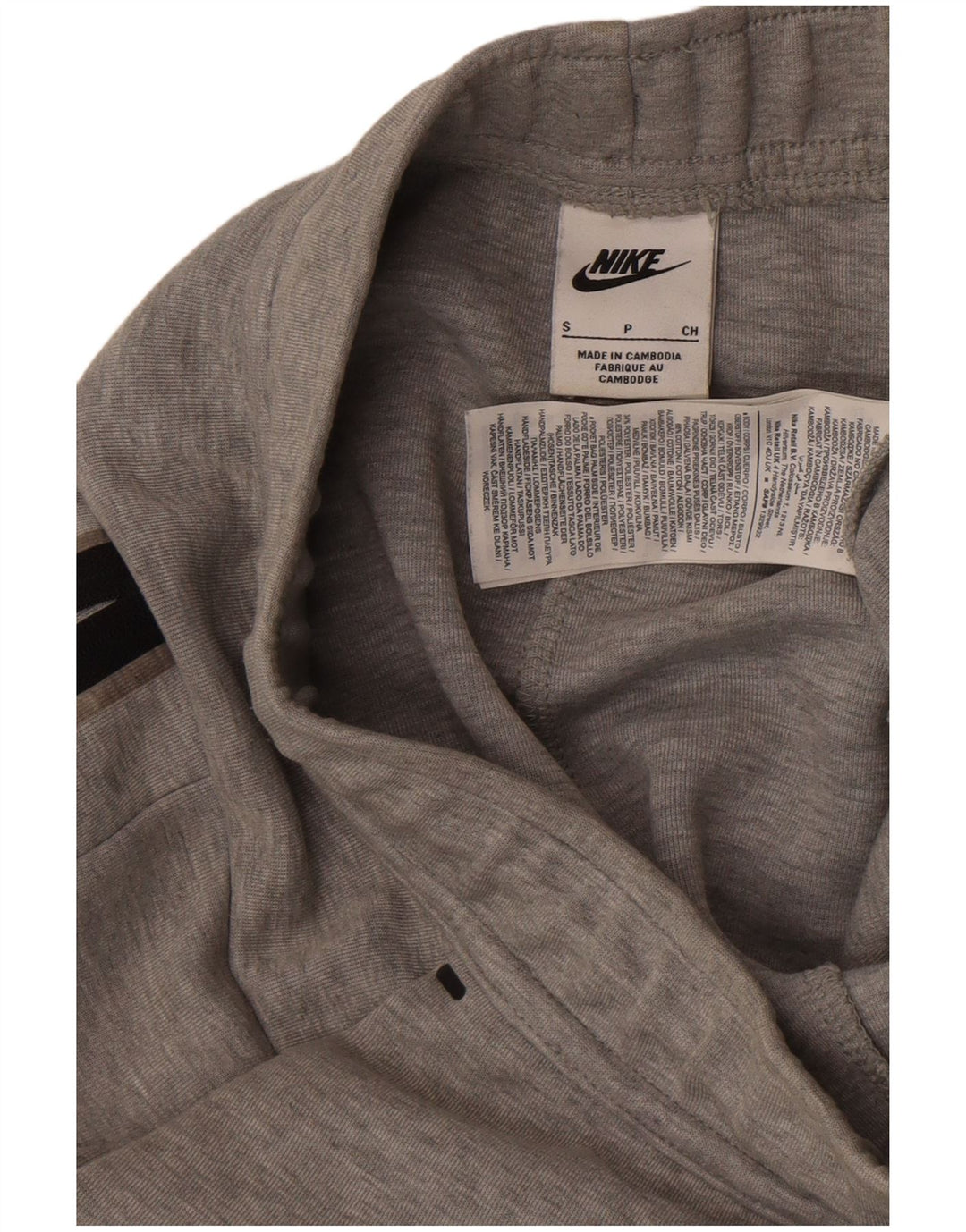 Nike Mens Tracksuit Trousers Joggers Small Grey Cotton