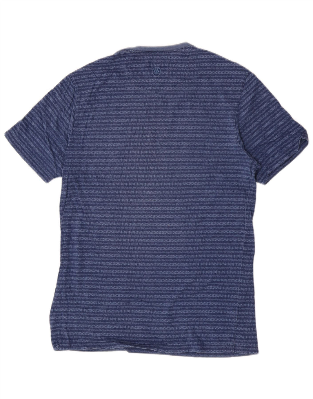 Fat Face Mens T-Shirt Top Small Navy Blue Striped Cotton