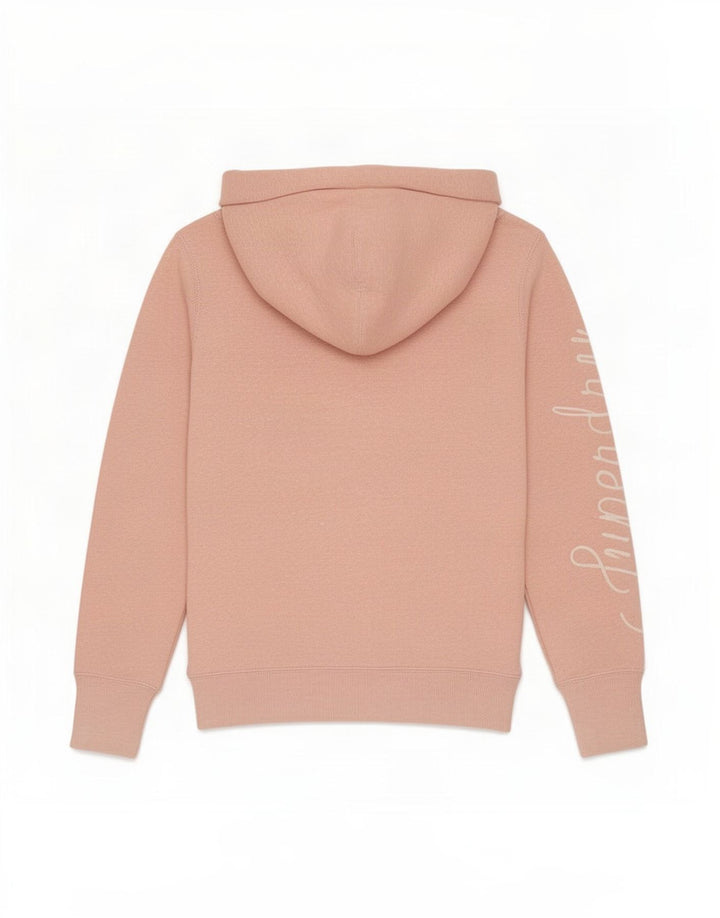 Superdry Womens Graphic Zip Hoodie Sweater UK 14 Medium Pink Polyester