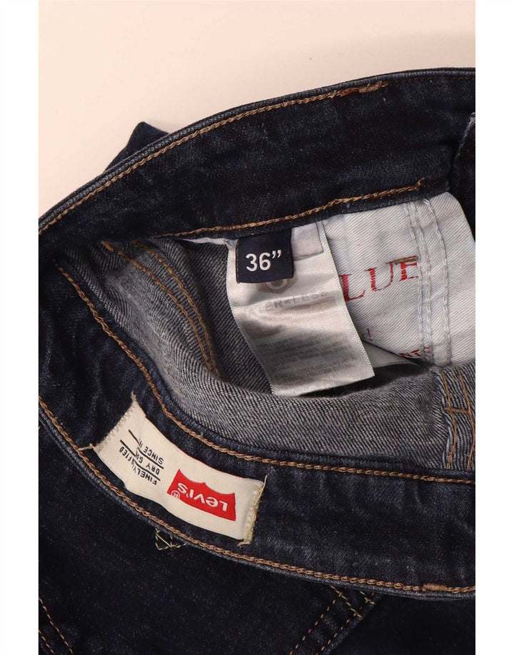 Levi's Mens Slim Jeans W36 L28 Navy Blue Cotton