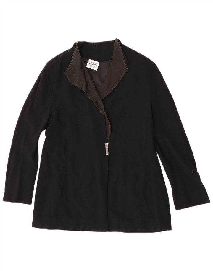 Gianfranco Ferre Womens Blazer Jacket UK 16 Large Black