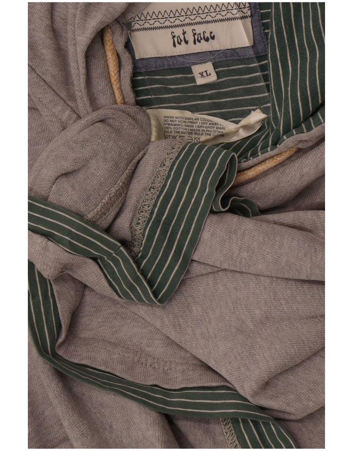 Fat Face Mens Hoodie Jumper XL Grey Cotton
