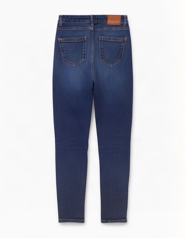 Zara Womens High Waist Skinny Jeans EU 34 2XS W24 L27 Blue