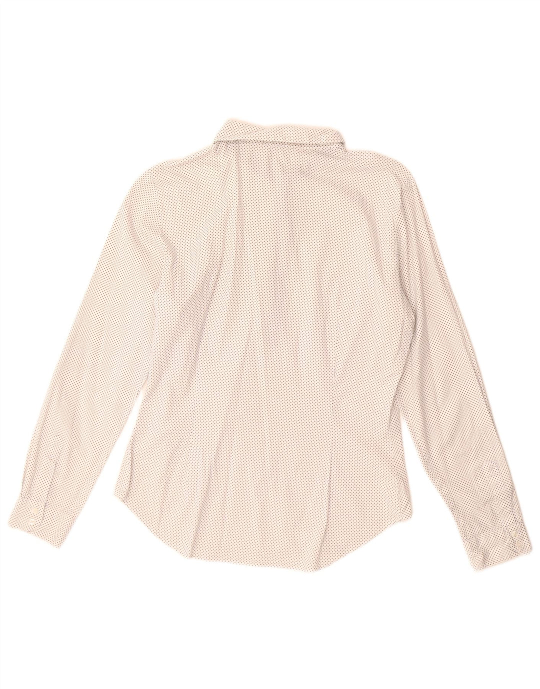Zara Womens Pullover Shirt UK 14 Large White Spotted