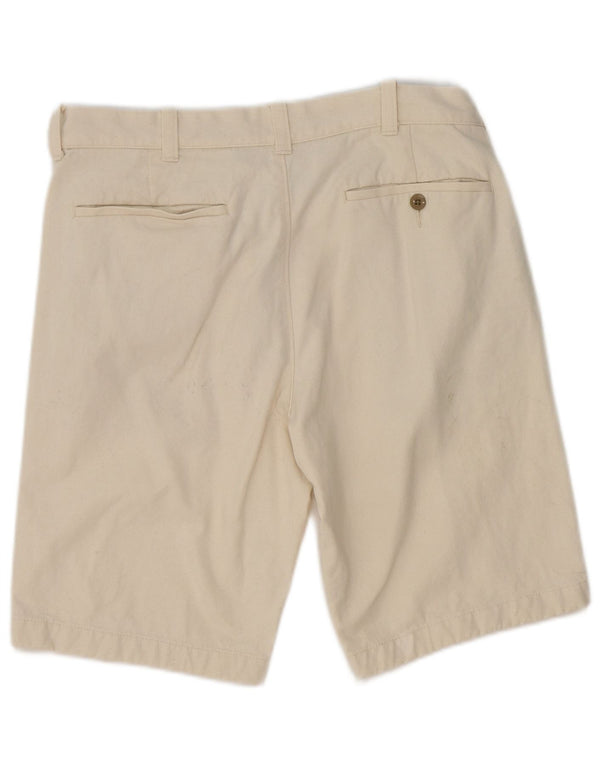 J. Crew Mens Stanton Chino Shorts W31 Medium Off White Cotton