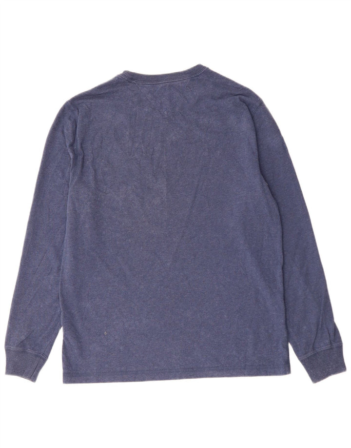 TOMMY HILFIGER Mens New York Graphic Top Long Sleeve Medium Navy Blue