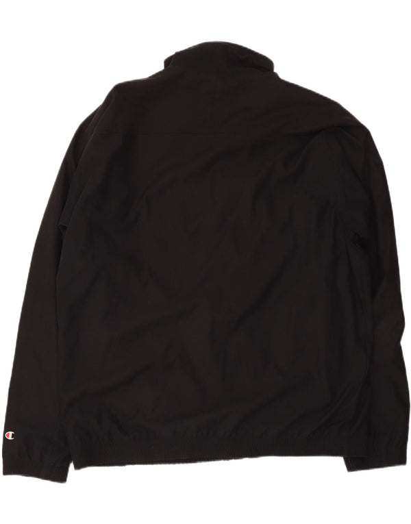 Champion Mens Tracksuit Top Jacket 3XL Black Polyester