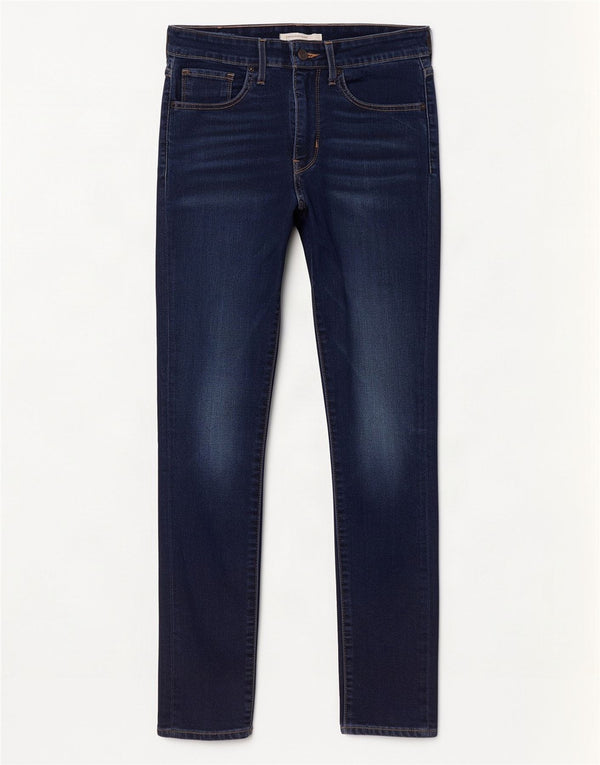 Levi's Womens 721 High Rise Skinny Jeans W27 L28 Navy Blue Cotton