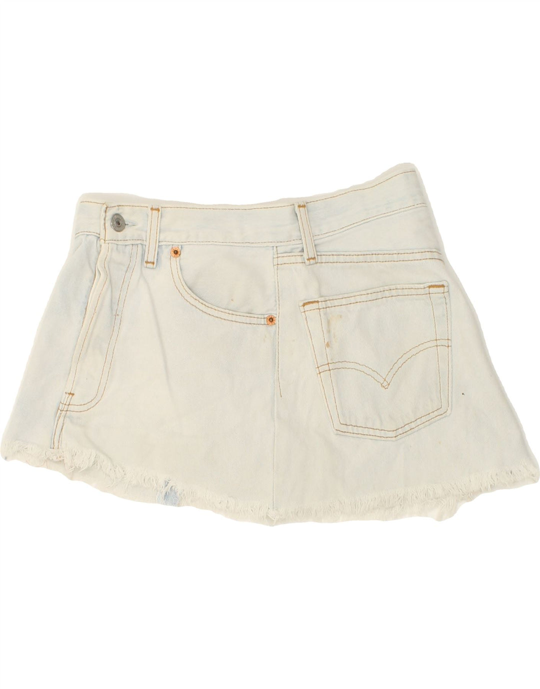 LEVI'S Womens Denim Skirt W30 Medium Blue Cotton Vintage Levi's and Second-Hand Levi's from Messina Hembry 