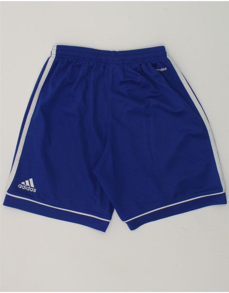 ADIDAS Boys Climalite Sport Shorts 11-12 Years Blue Polyester | Vintage Adidas | Thrift | Second-Hand Adidas | Used Clothing | Messina Hembry 