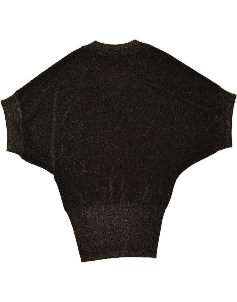 PHASE EIGHT Womens Batwing V-Neck Jumper Sweater UK 12 Medium Black | Vintage Phase Eight | Thrift | Second-Hand Phase Eight | Used Clothing | Messina Hembry 