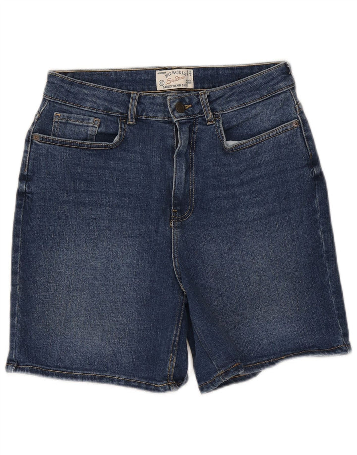 Fat Face Womens Darley Denim Shorts UK 12 Medium W28 Blue Cotton