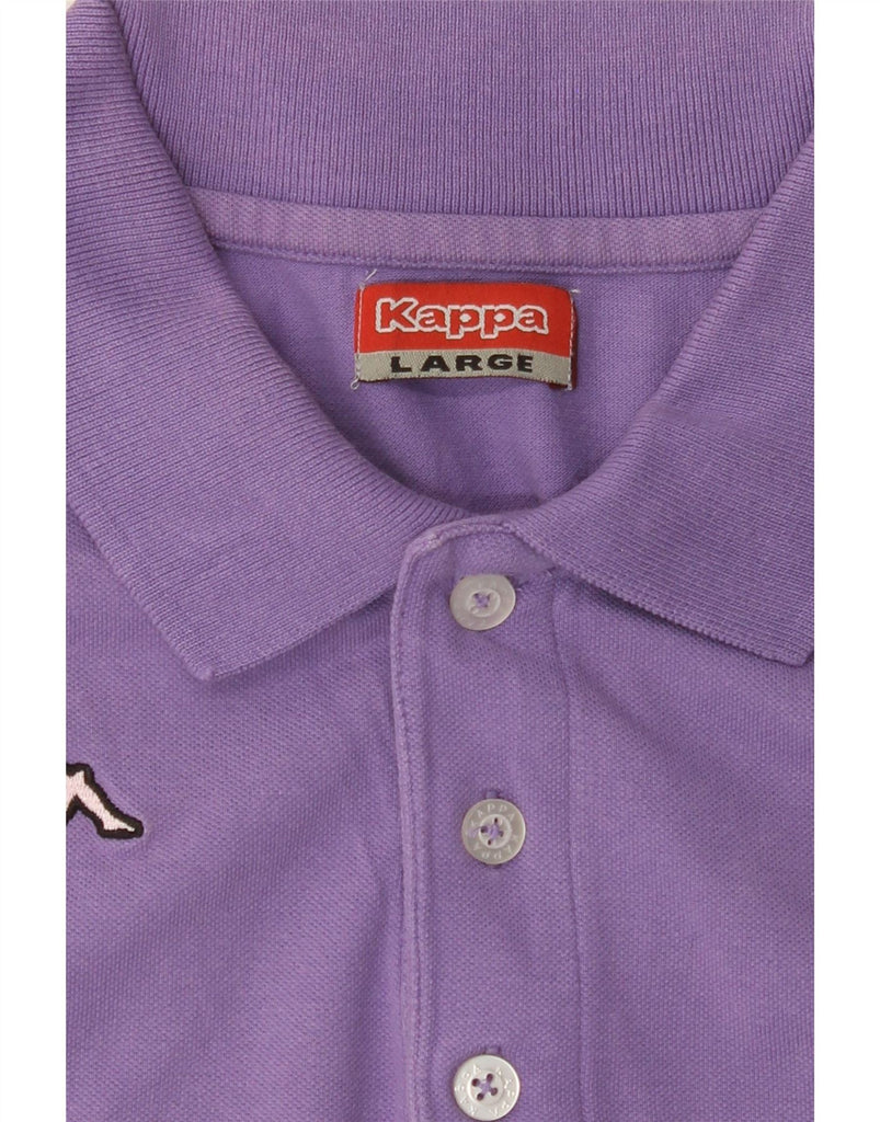 KAPPA Mens Polo Shirt Large Purple Vintage Kappa and Second-Hand Kappa from Messina Hembry 