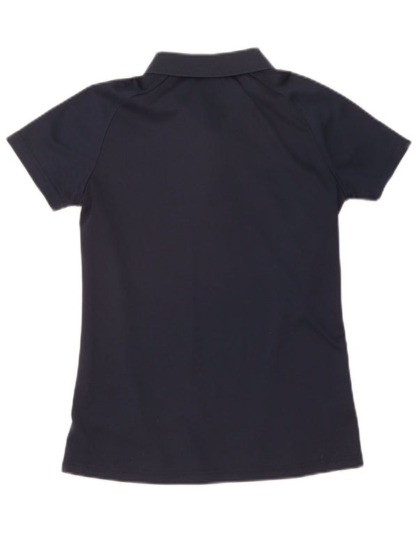 Canterbury Womens Polo Shirt UK 8 Small Navy Blue Polyester
