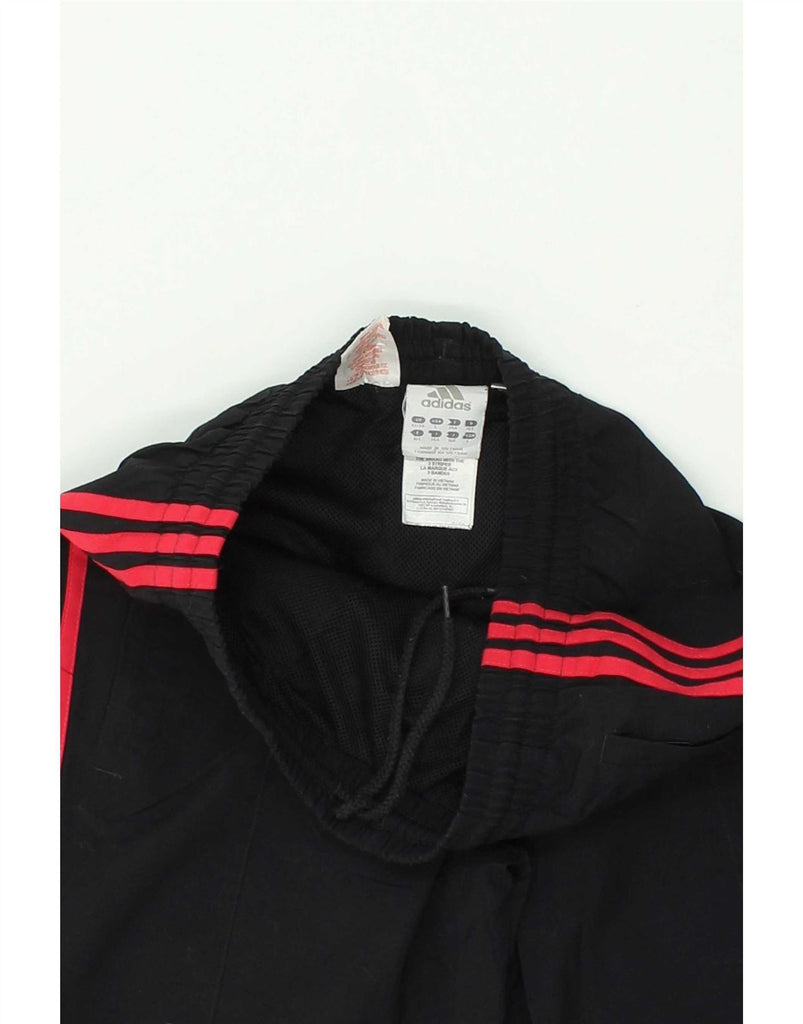 ADIDAS Boys Tracksuit Trousers 13-14 Years Black Polyester Vintage Adidas and Second-Hand Adidas from Messina Hembry 