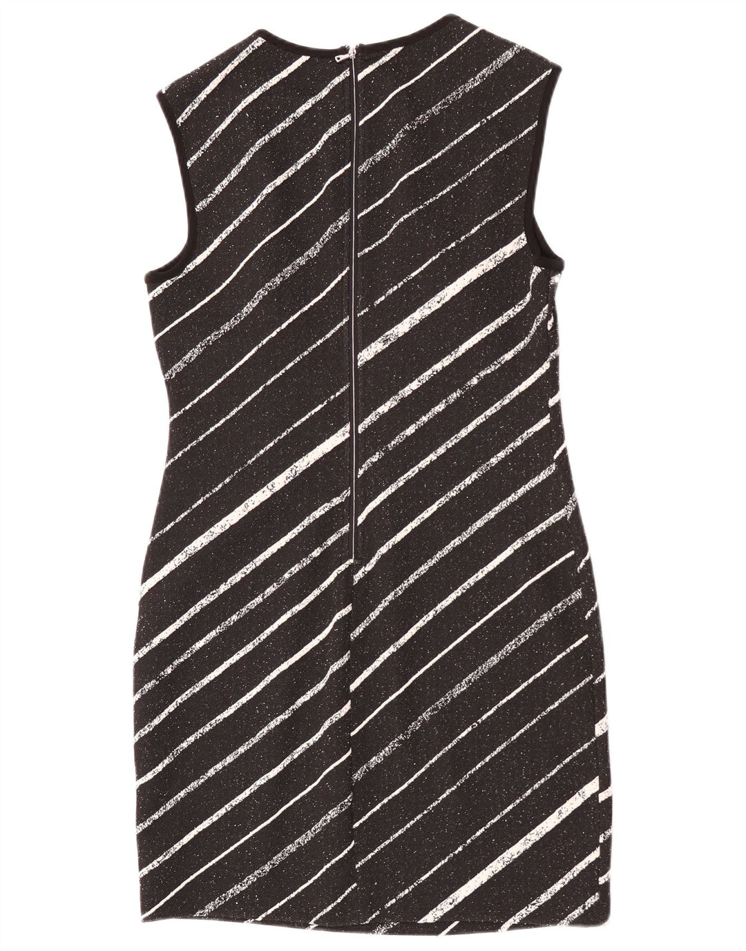 Dkny Womens Sleeveless Sheath Dress US 6 Medium Black Striped