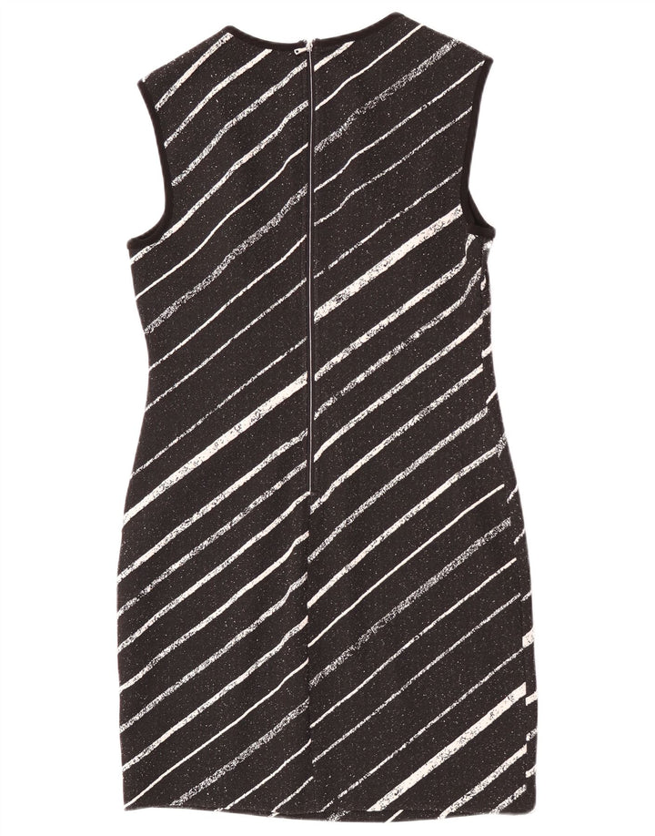 Dkny Womens Sleeveless Sheath Dress US 6 Medium Black Striped