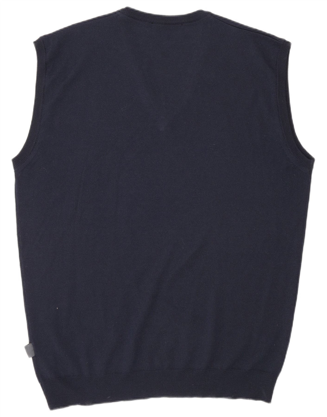 Jim Spencer Mens Vest Tank Top 2XL Navy Blue Argyle/Diamond New Wool