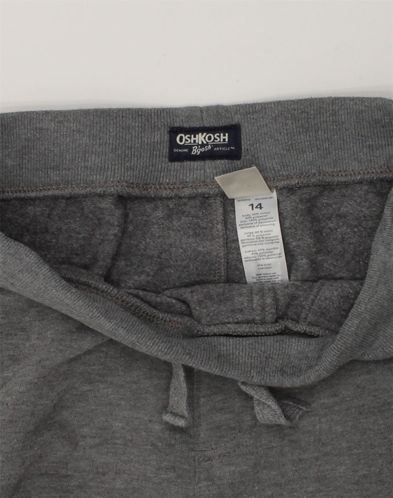 OSH KOSH Boys Tracksuit Trousers 13-14 Years Grey Cotton | Vintage Osh Kosh | Thrift | Second-Hand Osh Kosh | Used Clothing | Messina Hembry 