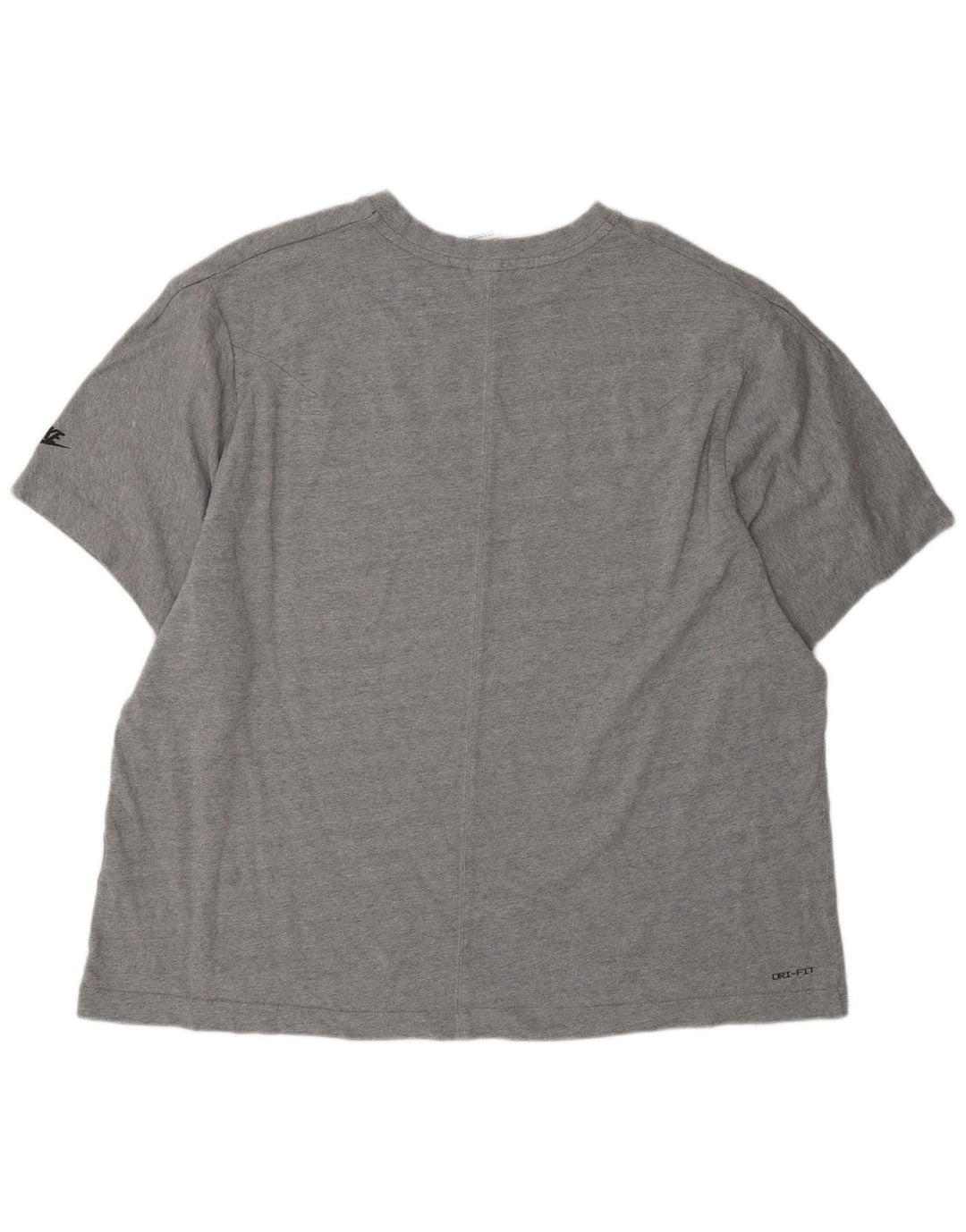 Nike Mens Dri Fit T-Shirt Top 2XL Grey Cotton