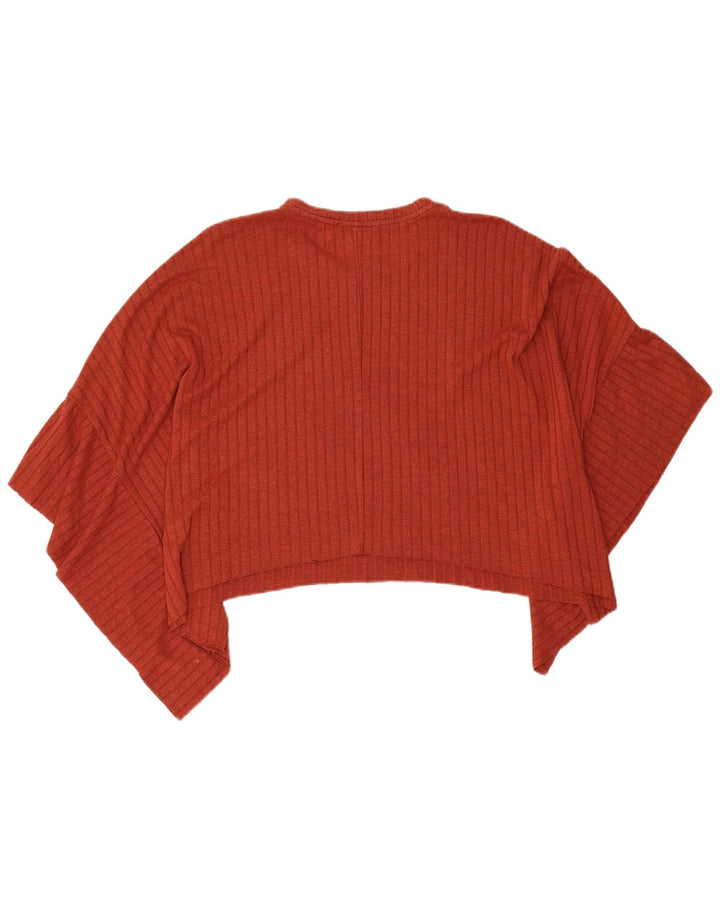 Zara Womens Trafaluc Asymmetric Oversized Tunic Top UK 14 Medium Maroon