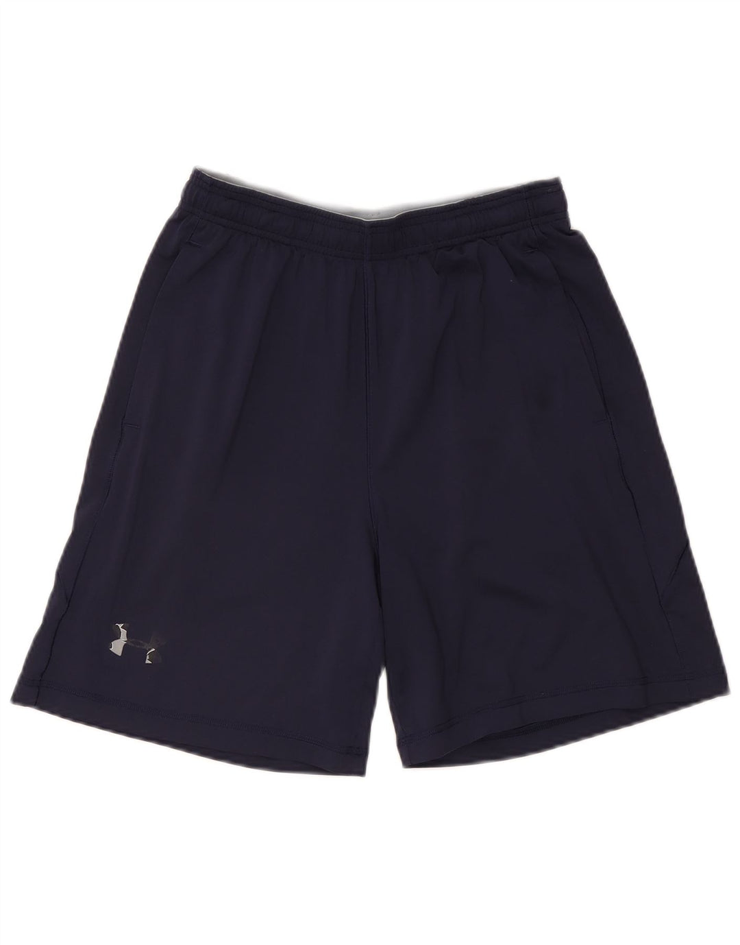 Under Armour Mens Heat Gear Sport Shorts Medium  Navy Blue Polyester