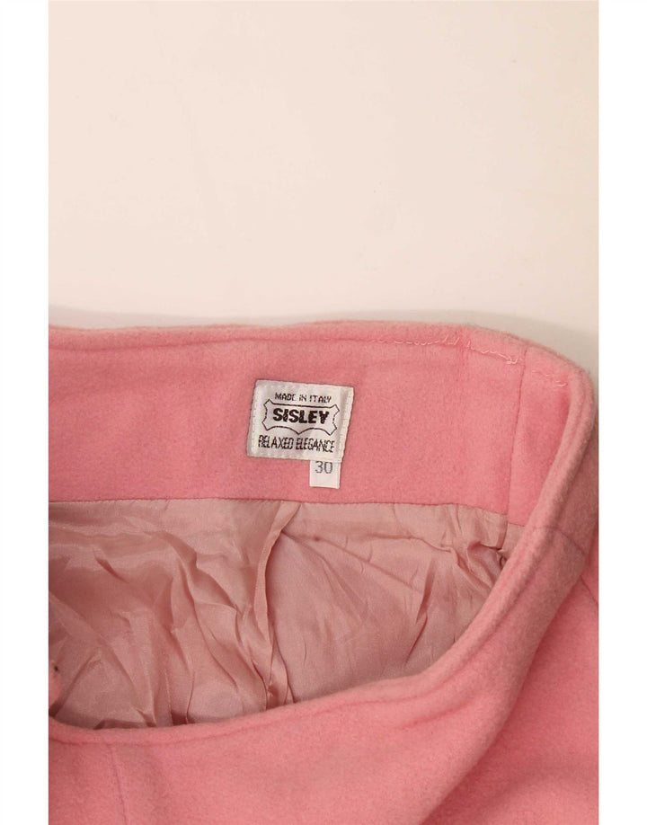 Sisley Womens Straight Skirt Medium W30 Pink